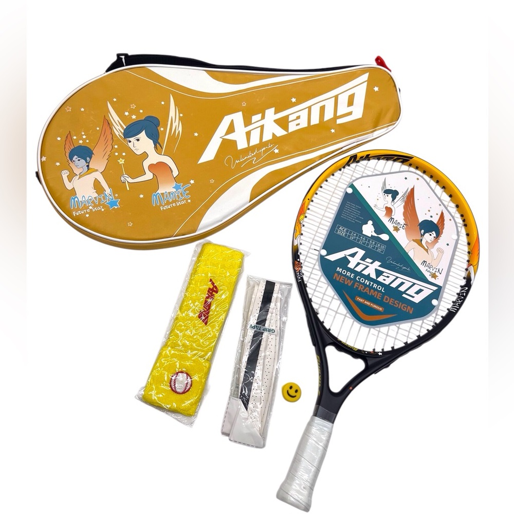 Kids Junior Starter Tennis Racquet 19 inch with carry case & accessories new